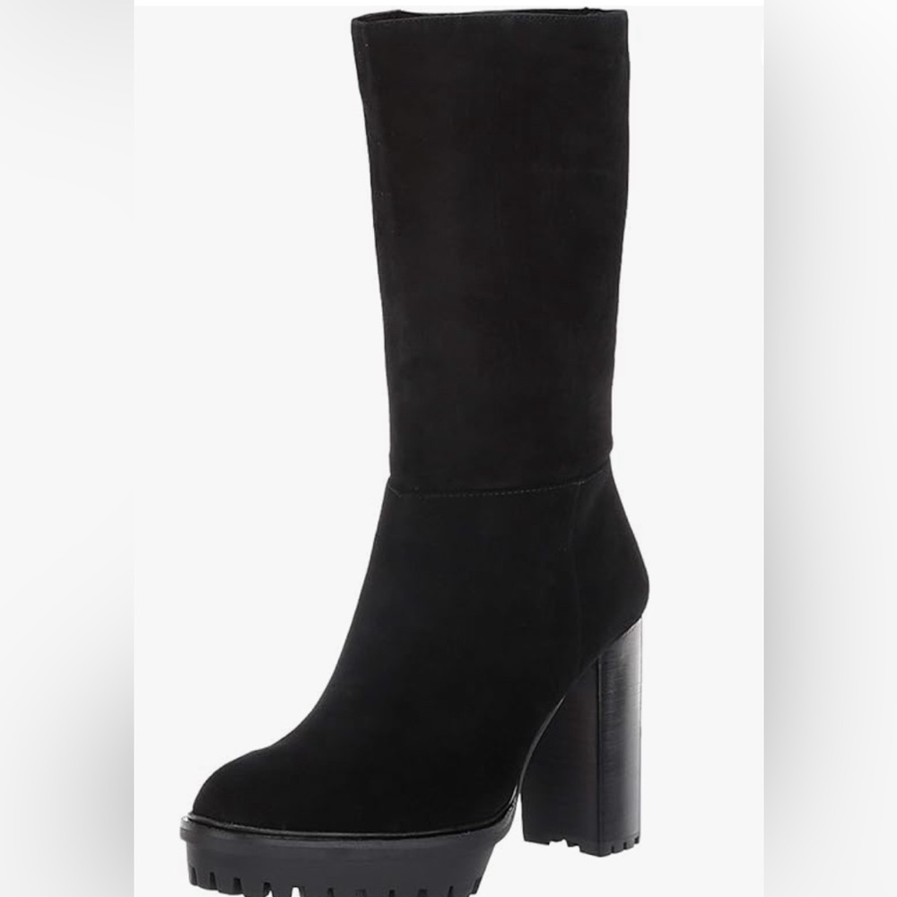 Vince Camuto Eshitana, Black Suede, Size 7.5